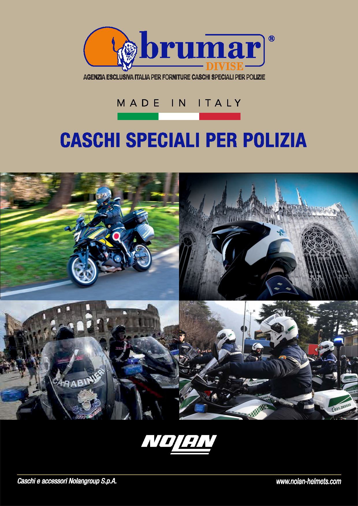 Catalogo caschi speciali per polizia